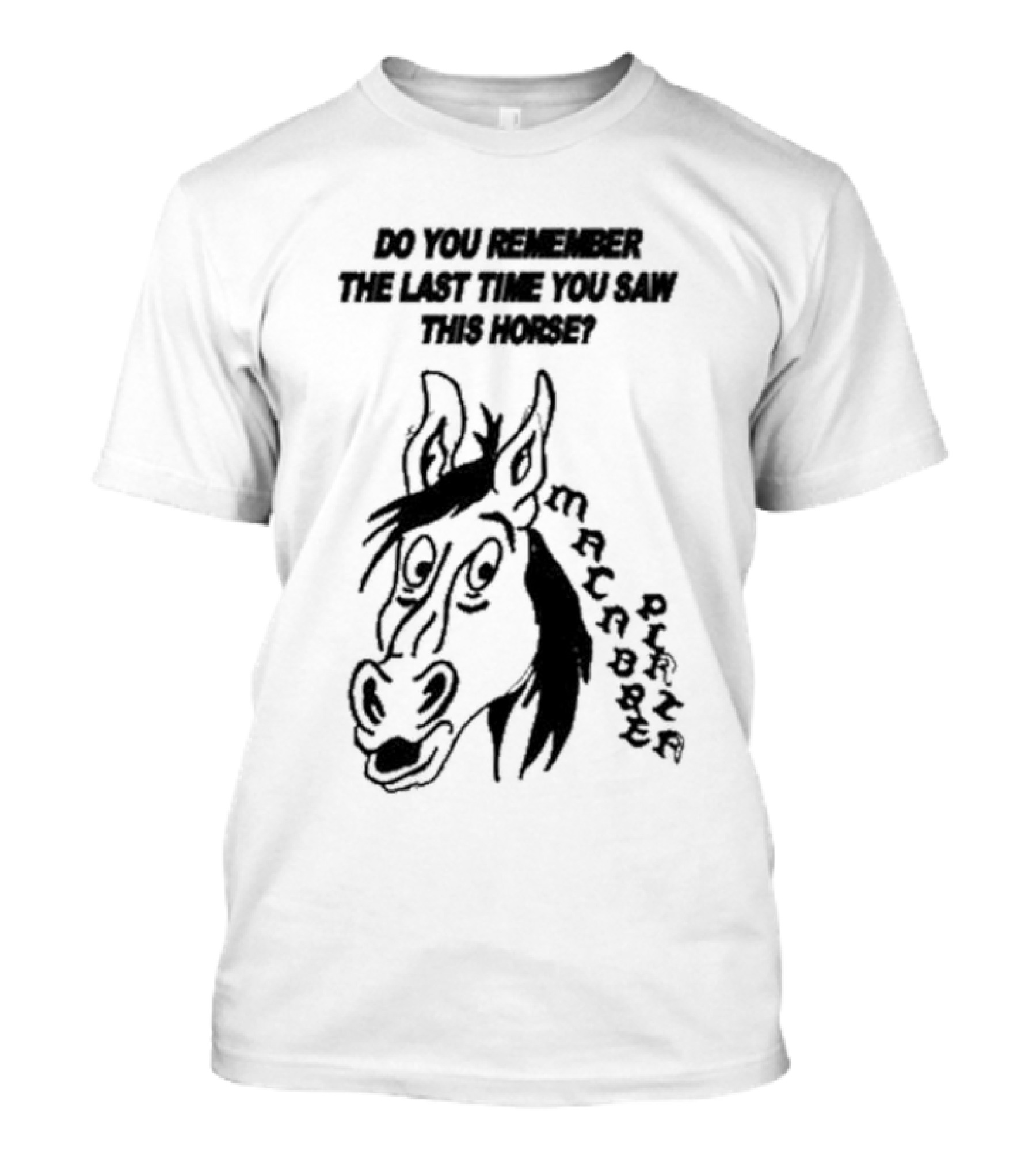 Macabre Plaza Do You Remember The Last Time You Saw This Horse T-Shirt