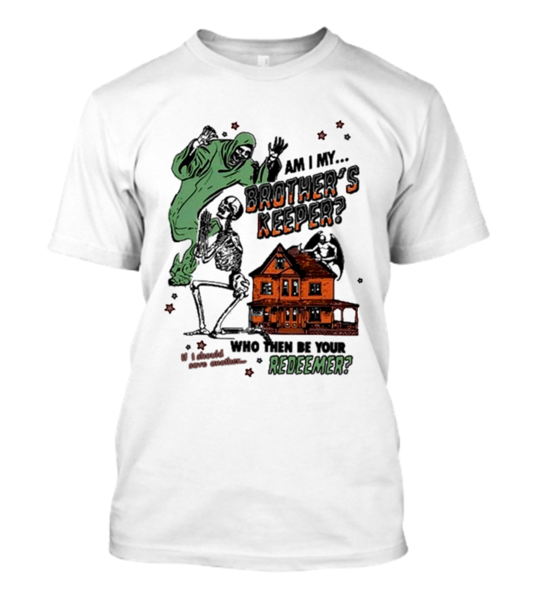 Rainbow Kitten Surprise Store Ghoul Am I My Brother’s Keeper Redeemer Halloween T-Shirt