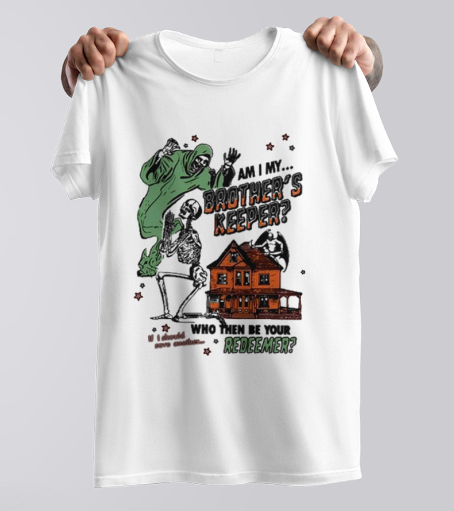 Rainbow Kitten Surprise Store Ghoul Am I My Brother’s Keeper Redeemer Halloween T-Shirt