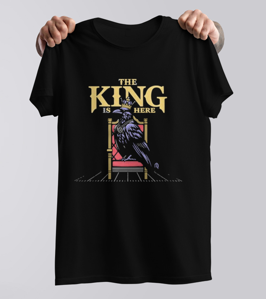 The King Is Here Derrick Henry Ravens Throne T-Shirt