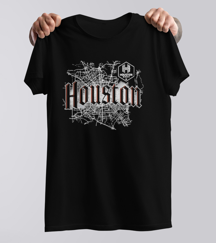 Houston Map Houston Dash T-Shirt