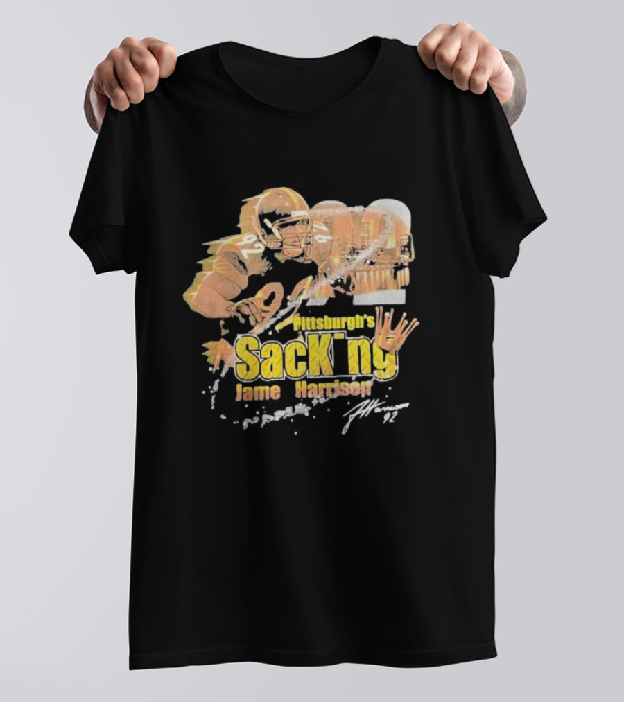 James Harrison Pittsburgh Steelers SacKing Pittsburgh's 92 T-Shirt