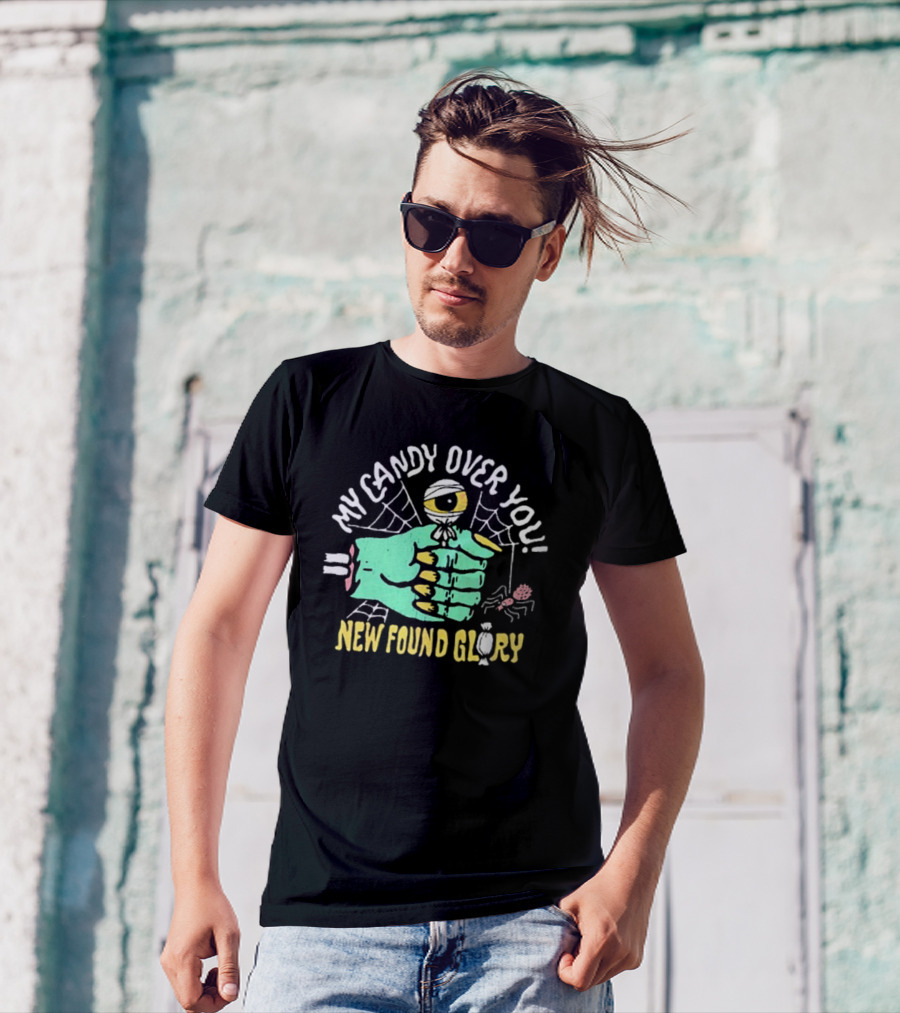 New Found Glory My Candy Over You Monster Hand And Spiderwebs T-Shirt