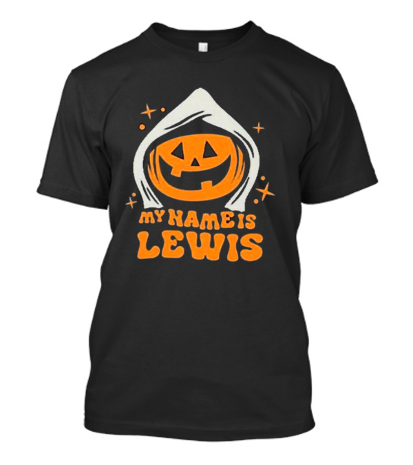 My Name Is Lewis Pumpkin Halloween Hooded Jack-o'-Lantern T-Shirt
