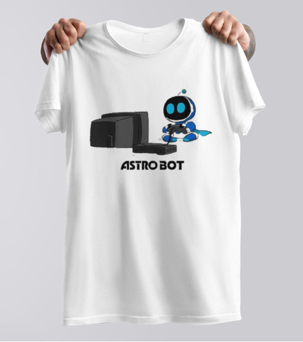 Astro Bot Game Console Retro Cartoon Gamer T-Shirt