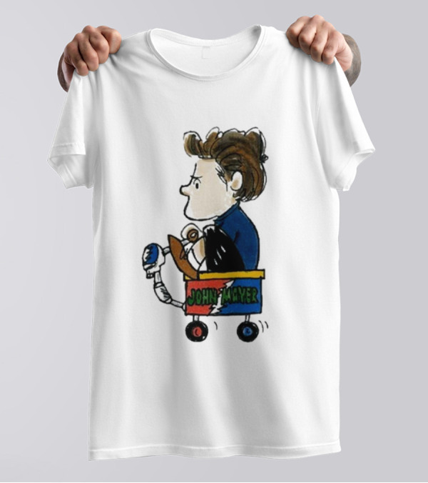 JOHN MAYER 2024 Peanuts Grateful Dead Inspired Wagon T-Shirt