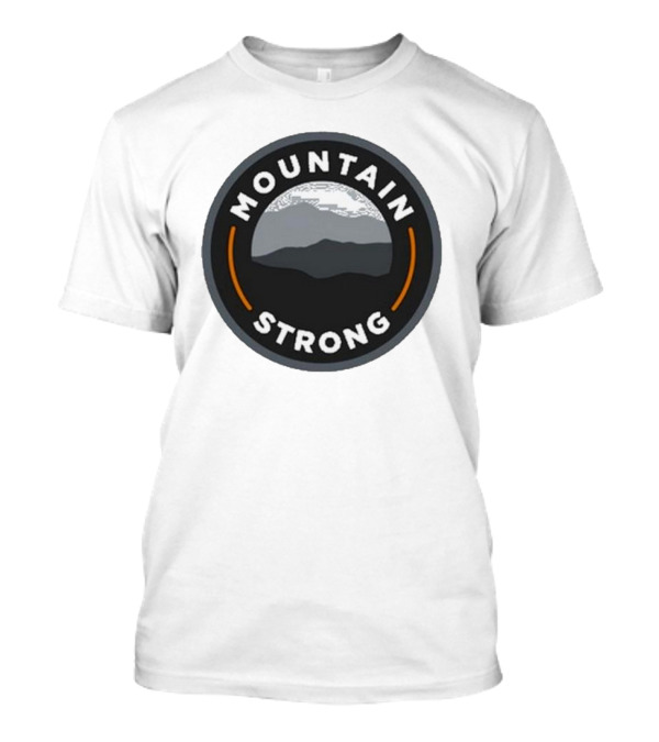 Mountain Strong 2024 Circular Mountain Landscape Badge T-Shirt