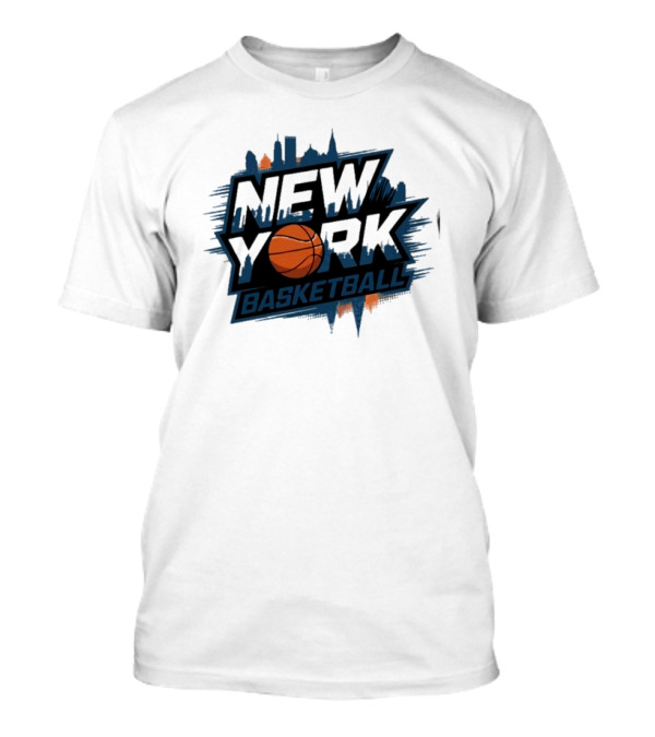 New York City Skyline Basketball T-Shirt