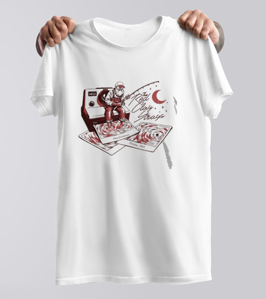 The Red Clay Strays October 5 2024 Boston MA Event Readiness Moon Music Fisherman T-Shirt