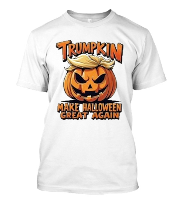 Trumpkin Make Halloween Great Again Pumpkin Head With Hair T-Shirt