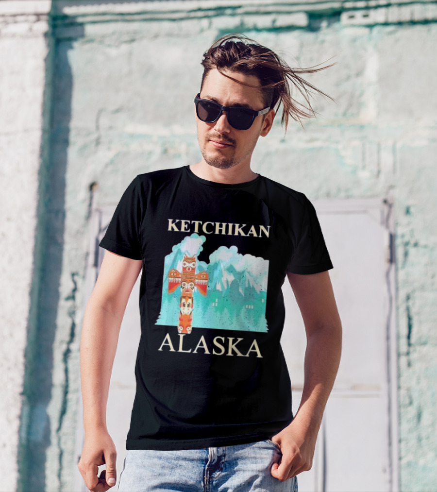 Ketchikan Alaska Native American Indian Totem T-Shirt
