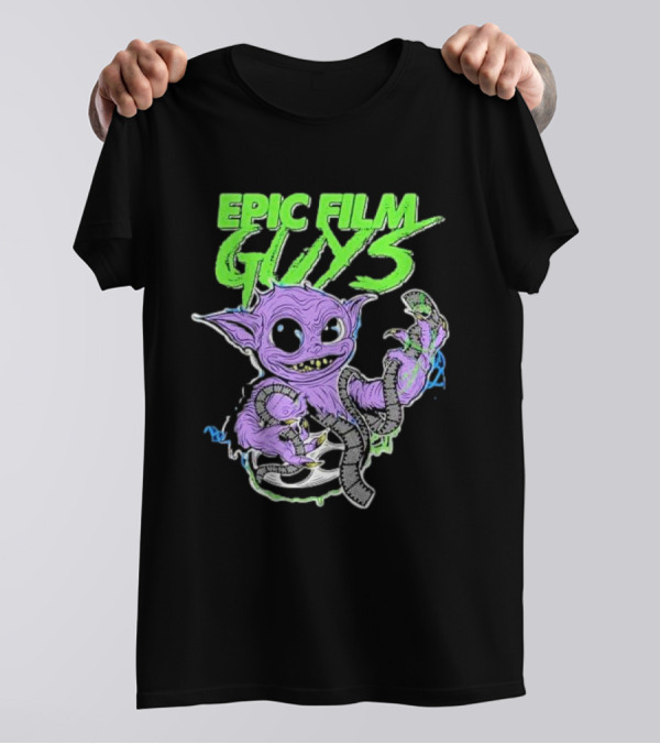 Epic Film Guys Gobby Creature Holding Film Strip T-Shirt