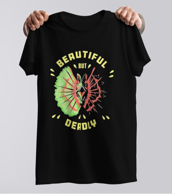 Jurassic Park 30th Anniversary Beautiful But Deadly Dilophosaurus T-Shirt