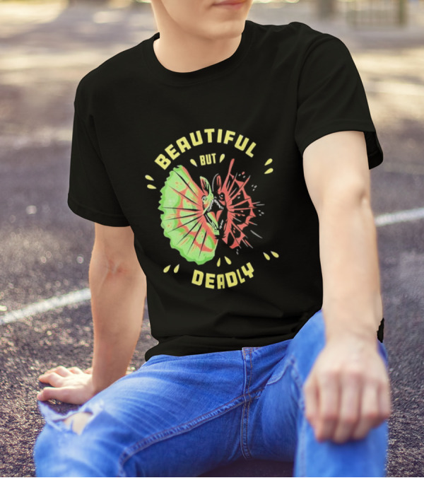 Jurassic Park 30th Anniversary Beautiful But Deadly Dilophosaurus T-Shirt