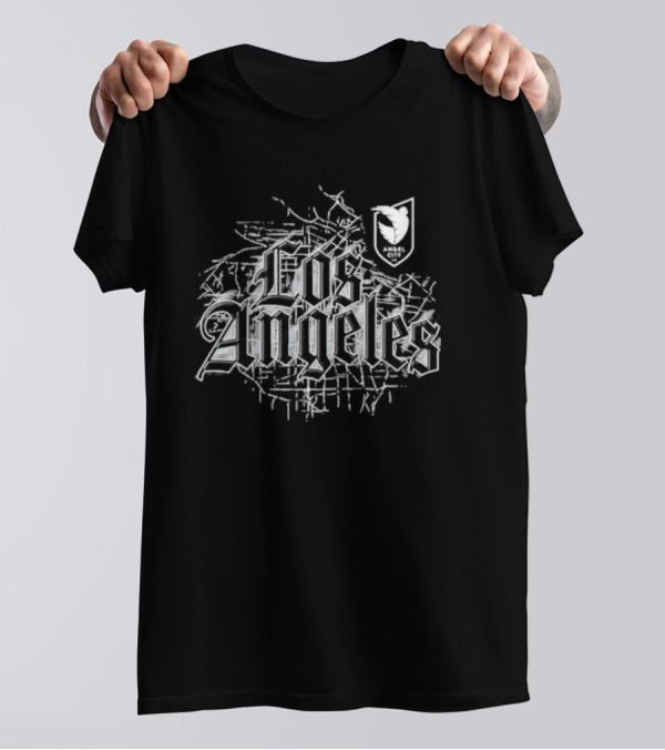 Los Angeles Angel City Map Bird Emblem T-Shirt