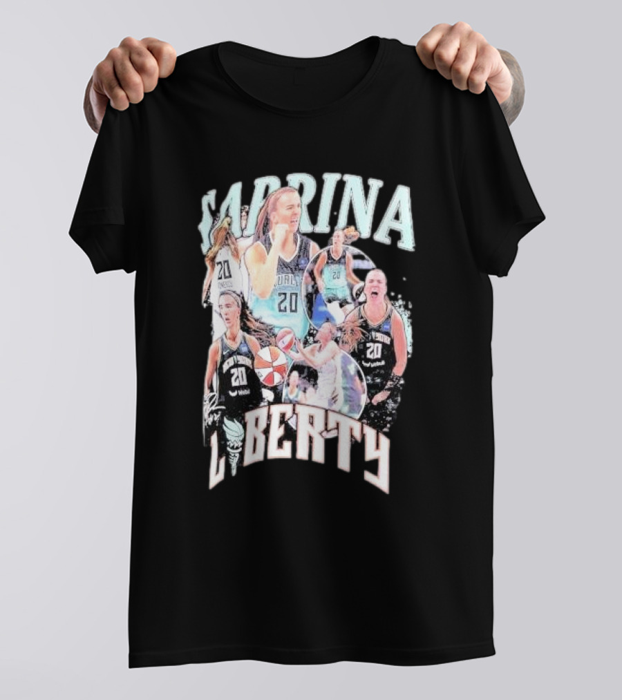 Sabrina Liberty 20 Basketball Highlights New York Liberty Stadium Essentials 2024 Crossroads T-Shirt