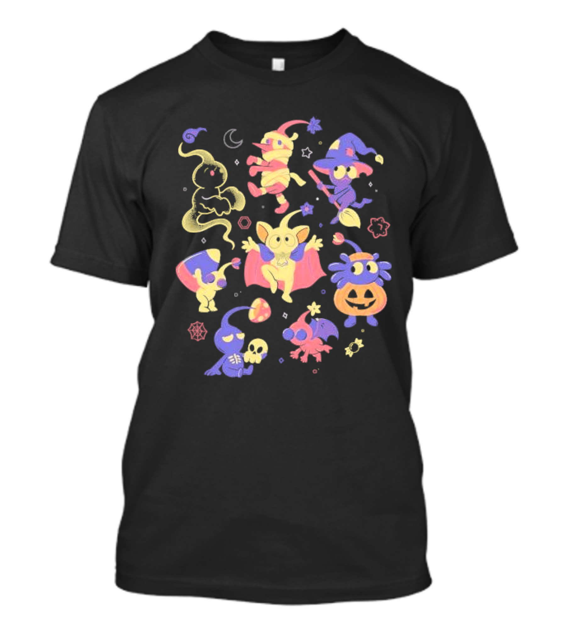 Spooky Sprouts Lia Plume Halloween Creatures And Costumes T-Shirt