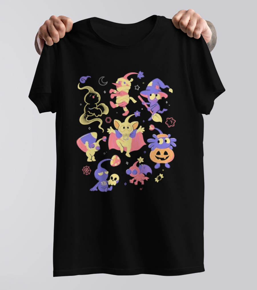 Spooky Sprouts Lia Plume Halloween Creatures And Costumes T-Shirt