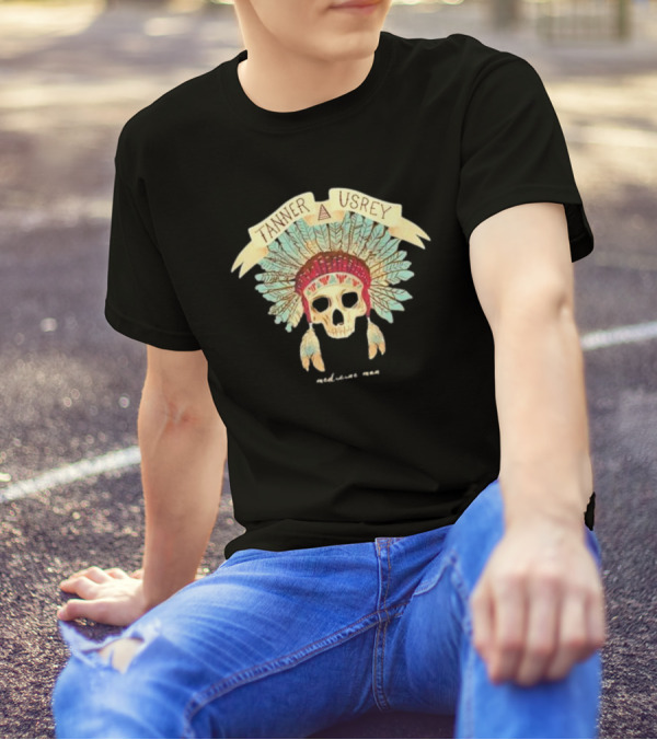 Tanner Usrey Skull Headdress Medicine Man T-Shirt