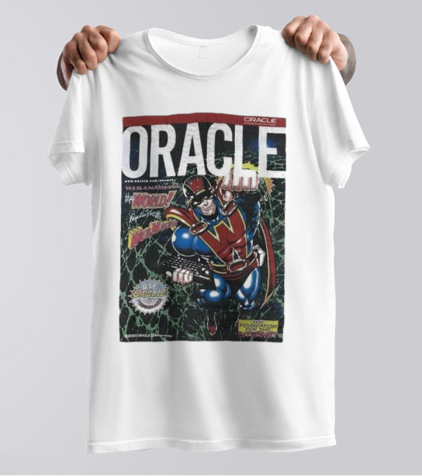 Oracle Web Master Superhero Saving The World Web Solution Foundation权威的管理者 T-Shirt