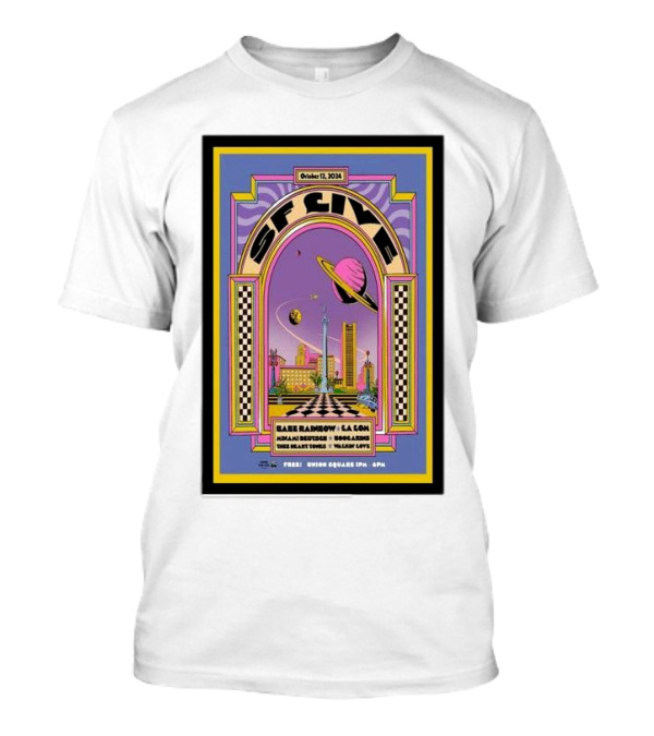 SF Live October 12 2024 Babe Rainbow LA Lom The Chapel San Francisco CA T-Shirt