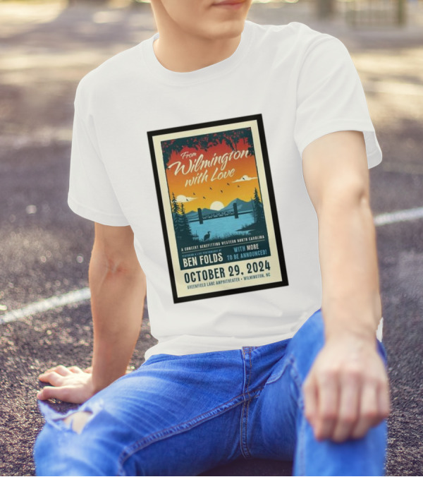 Ben Folds Live Concert At Greenfield Lake Amphitheater Wilmington October 29 T-Shirt
