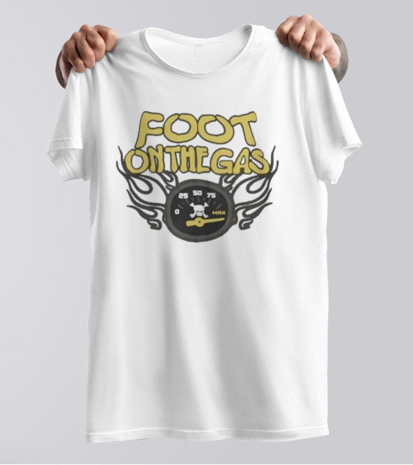 Kenneth Walker Foot On The Gas Speedometer Flame T-Shirt