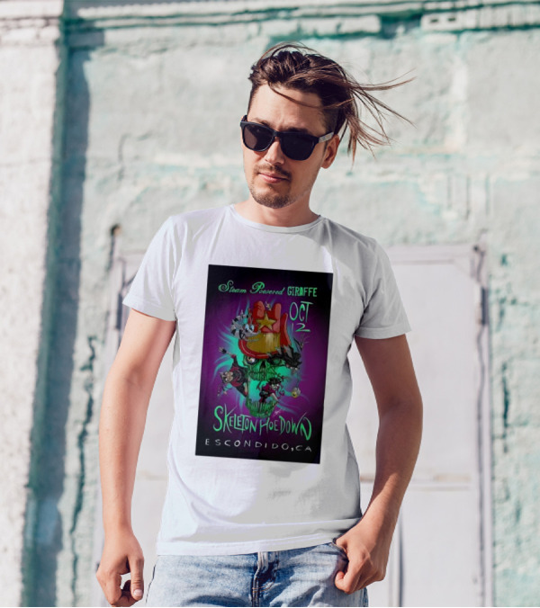Steam Powered Giraffe Skeleton Hoedown Oct 12 2024 Escondido CA T-Shirt