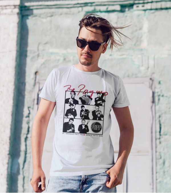 The Pogues If I Should Fall From Grace With God Stiff Records T-Shirt