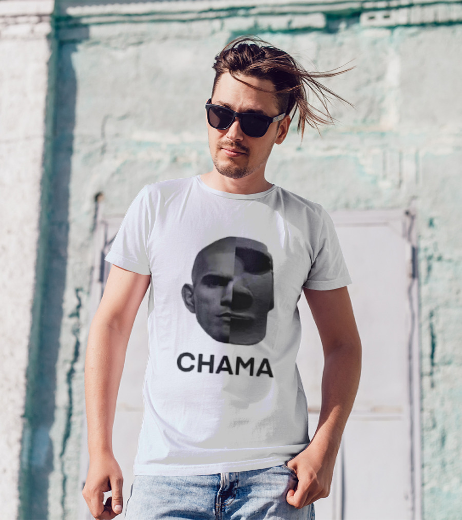 CHAMA Alex Pereira Poatan UFC MMA Face Split T-Shirt