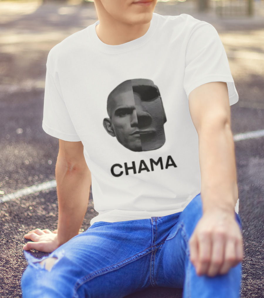CHAMA Alex Pereira Poatan UFC MMA Face Split T-Shirt
