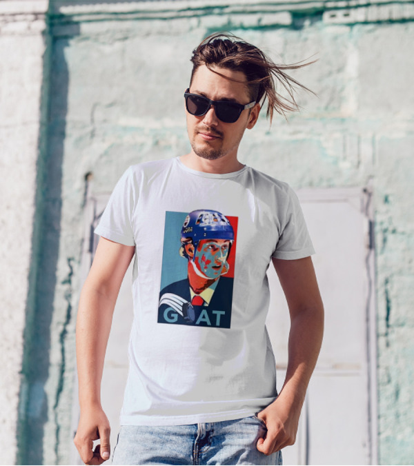 GOAT Gretzky HOPE Retro Hockey T-Shirt