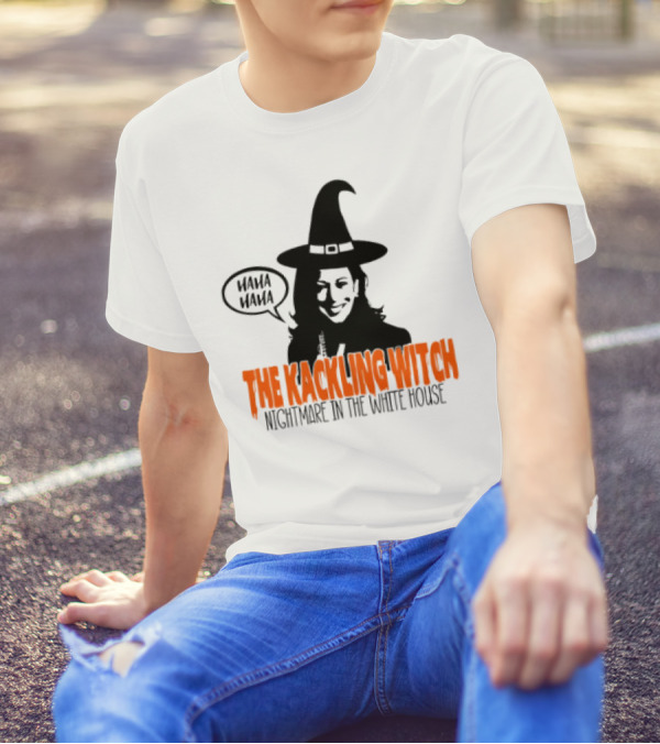 Kamala Harris Haha Haha The Kackling Witch Nightmare In The White House Halloween T-Shirt