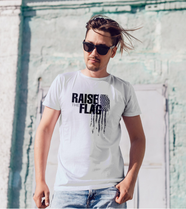 Raise The Flag Supersoft American Flag T-Shirt