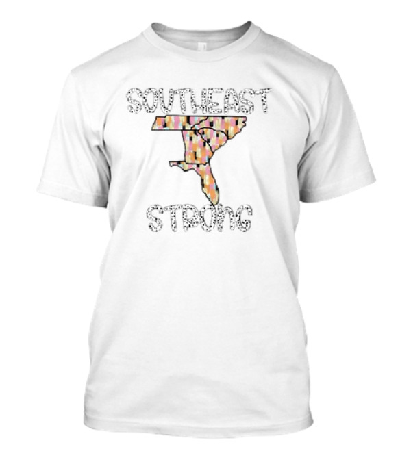 Southeast Strong Retro Vintage Cowhide Pattern Map T-Shirt