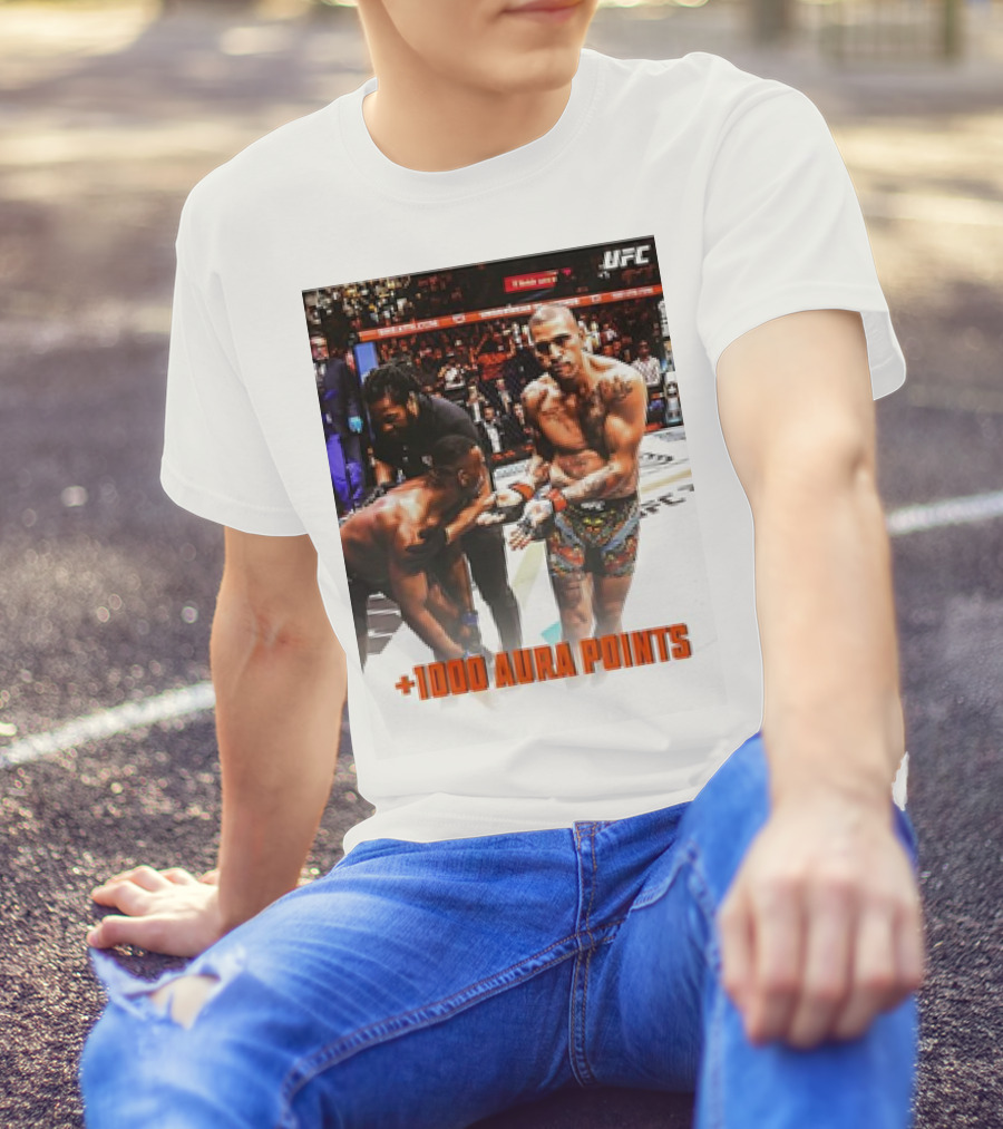 UFC Alex Pereira +1000 Aura Points Victory T-Shirt