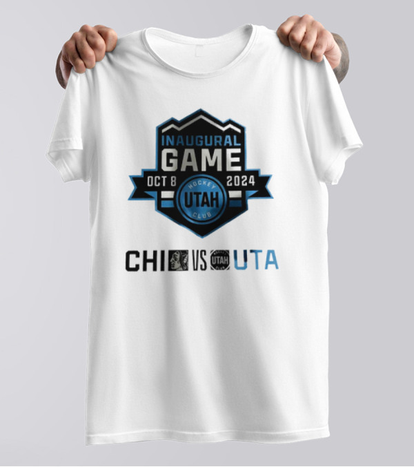 Utah Hockey Club Inaugural Game Oct 8 2024 Chi Vs Utah T-Shirt