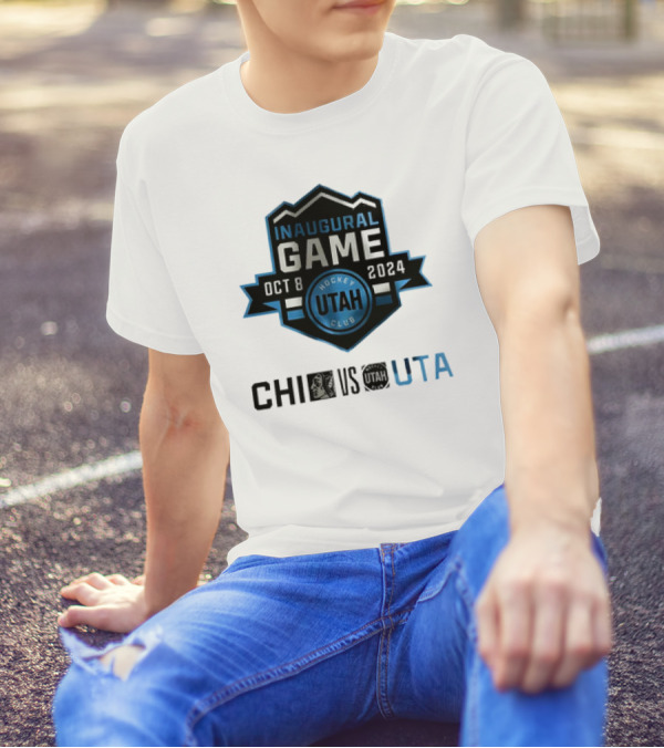 Utah Hockey Club Inaugural Game Oct 8 2024 Chi Vs Utah T-Shirt