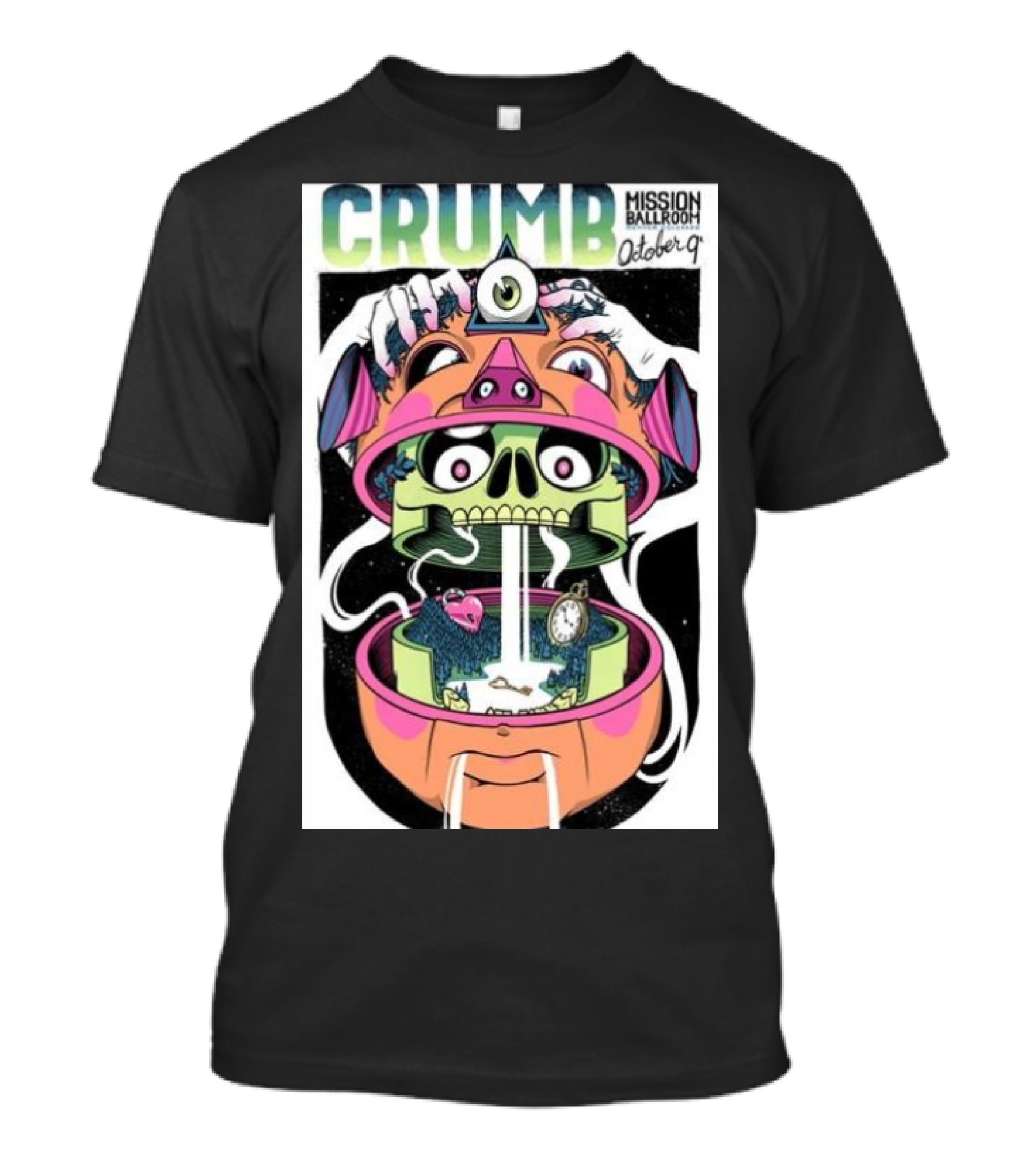 CRUMB Mission Ballroom October 9 In Denver CO Tour T-Shirt