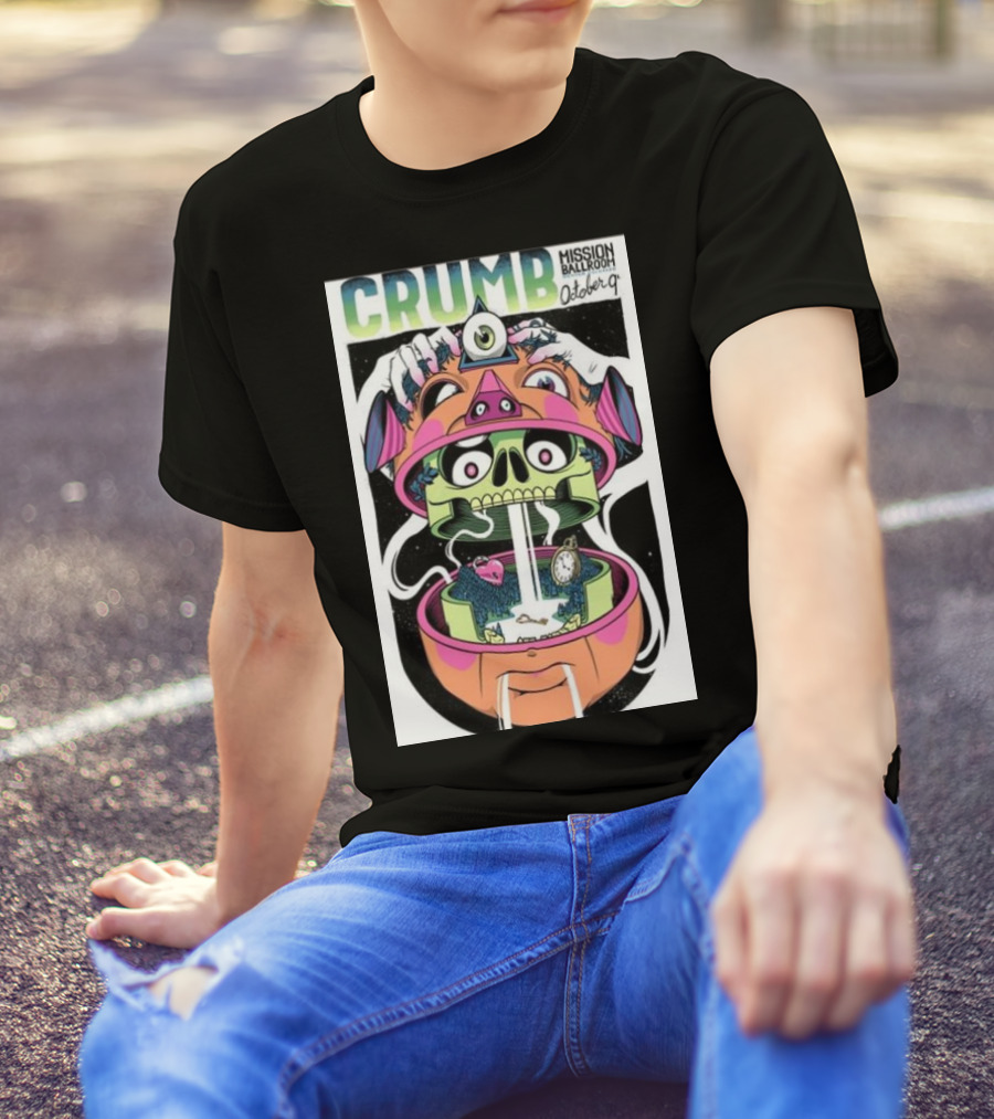 CRUMB Mission Ballroom October 9 In Denver CO Tour T-Shirt