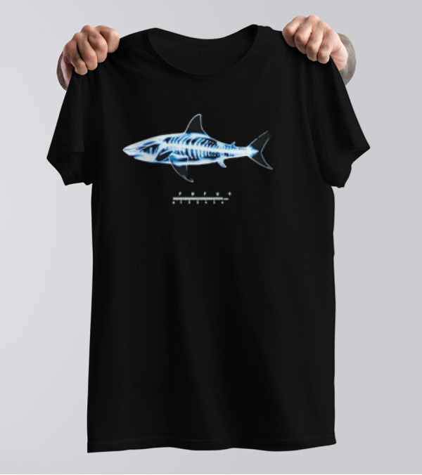 Fufu Loco Shark Retro X-Ray Skeleton T-Shirt