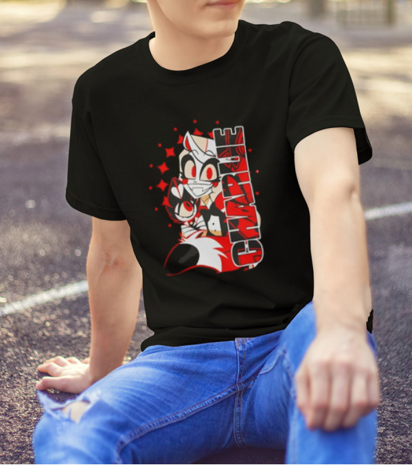 Hazbin Hotel Charlie Cartoon Character Red And Black T-Shirt