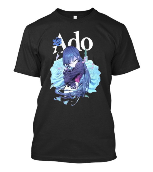 Ado Blue Roses Pose T-Shirt