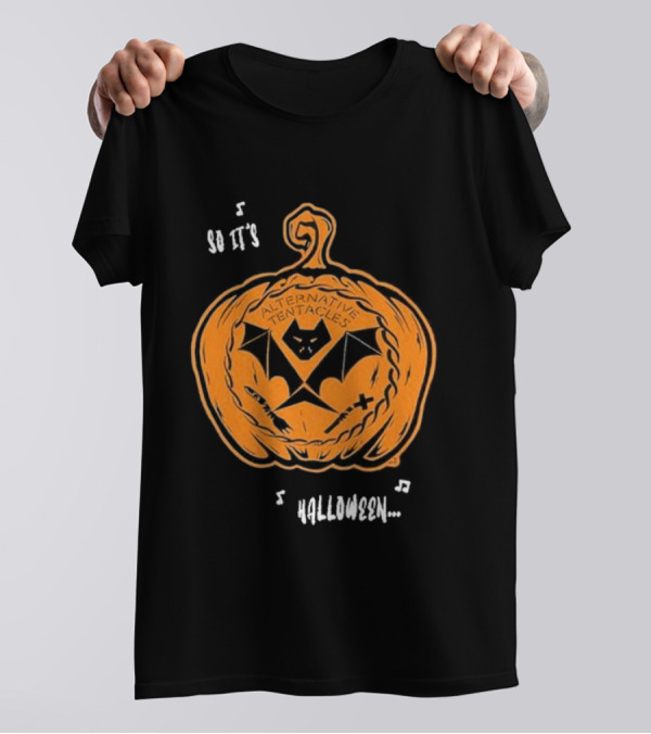 Alternative Tentacles Pumpkin Bat So It's Halloween T-Shirt
