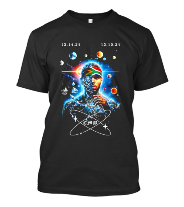 Chris Brown Tour December 14-15 2024 Cosmic Space Exploration CMB T-Shirt