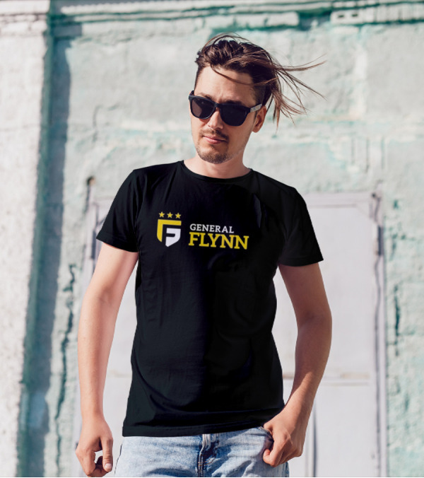 General Flynn Three Stars Shield Logo Flynnmovie T-Shirt