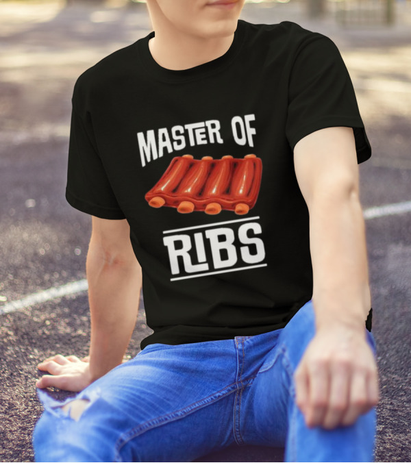 Master Of Ribs Barbecue Inktastic T-Shirt