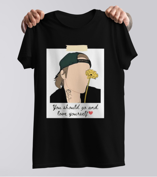You Should Go And Love Yourself Justin Bieber Flower T-Shirt