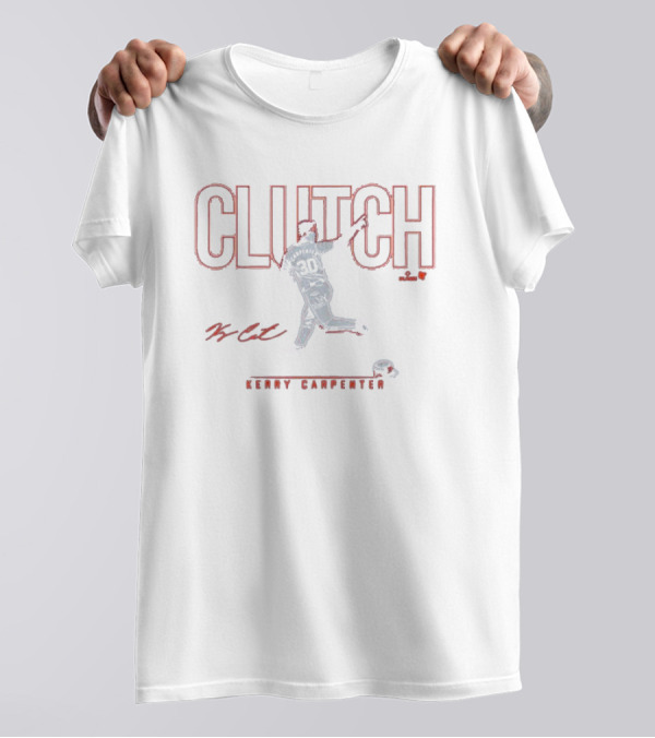 Kerry Carpenter Clutch Signature Number 30 Baseball Player T-Shirt