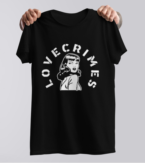 LOVECRIMES Retro Stencil Girl T-Shirt
